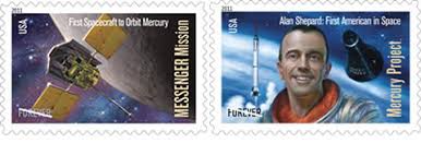 Mercury Project and Messenger Mission Forever Commemorative Stamps Pane of 20 Stamps