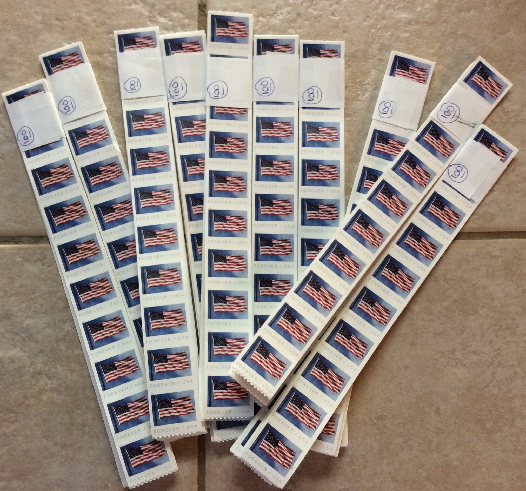 First-Class Forever® Stamps Mixed Lot, New Condition ($646.80 Face Value) -  Buy Discount Stamps