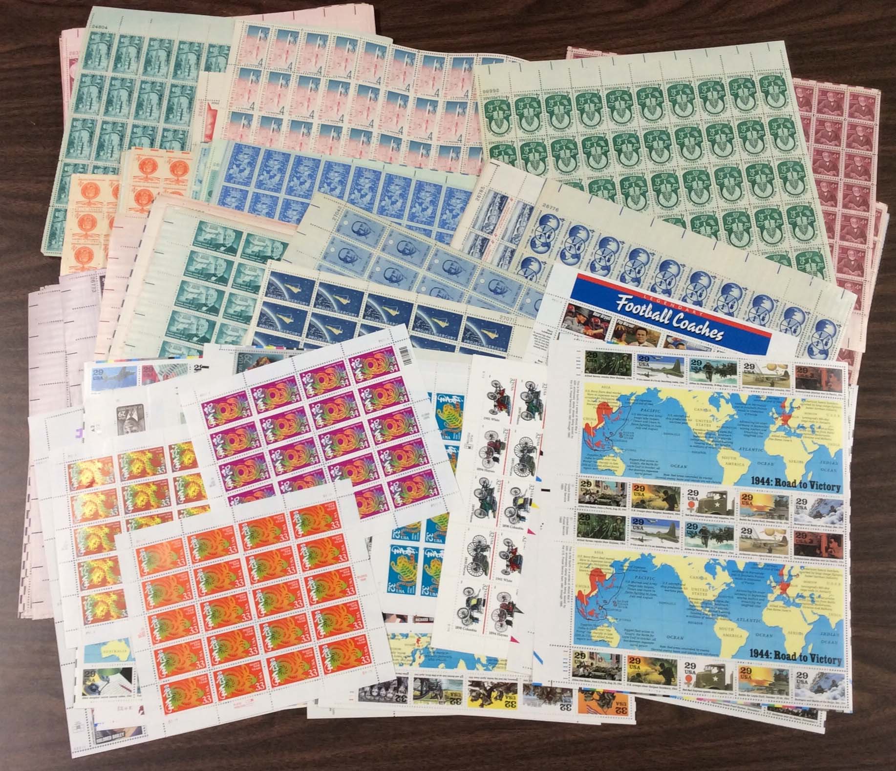 Under First-Class Stamps, Mixed Lot, New Condition ($651.20 Face Value)